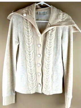 Saturday Sunday cable knit shawl neck cardigan